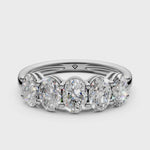 Load and play video in Gallery viewer, Stella Oval Diamond 5 Stone Ladies Ring
