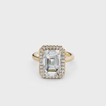 Load and play video in Gallery viewer, Yarza Emerald Solitaire Diamond Womens Ring
