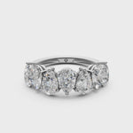 Load and play video in Gallery viewer, Amaya Pear Diamond 7 stone Ladies Ring
