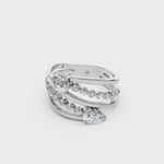Load and play video in Gallery viewer, Baela Pear Solitaire Diamond Womens Ring
