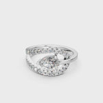 Load and play video in Gallery viewer, Anaya Pear Solitaire Diamond Womens Ring
