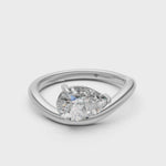 Load and play video in Gallery viewer, Aeris Pear Solitaire Diamond Womens Ring

