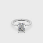 Load and play video in Gallery viewer, Eshia Emerald Solitaire Diamond Womens Ring
