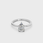 Load and play video in Gallery viewer, Evira Pear Solitaire Diamond Womens Ring
