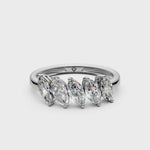 Load and play video in Gallery viewer, Leah Marquise Diamond 5 Stone Ladies Ring
