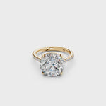Load and play video in Gallery viewer, Zaara Round Solitaire Diamond Womens Ring
