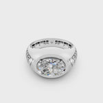 Load and play video in Gallery viewer, Arjun Oval Solitaire Gents Ring
