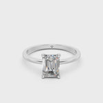 Load and play video in Gallery viewer, Faria Emerald Solitaire Diamond Womens Ring
