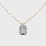 Load and play video in Gallery viewer, Luna Round Diamond Cluster Slider Ladies Pendant
