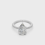 Load and play video in Gallery viewer, Dulara Pear Solitaire Diamond Womens Ring
