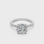Load and play video in Gallery viewer, Drisa Round Solitaire Diamond Womens Ring
