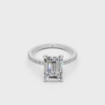 Load and play video in Gallery viewer, Dreya Emerald Solitaire Diamond Womens Ring
