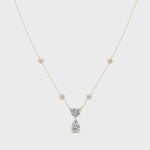 Load and play video in Gallery viewer, SkiraTwo Stone Diamond Necklace
