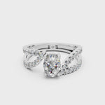 Load and play video in Gallery viewer, Lina Oval Solitaire Diamond Ladies Ring
