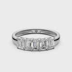 Load and play video in Gallery viewer, Miraya Emerald Diamond 5 Stone Ladies Ring
