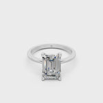 Load and play video in Gallery viewer, Enira Emerald Solitaire Diamond Womens Ring
