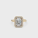 Load and play video in Gallery viewer, Rira Emerald Solitaire Diamond Womens Ring
