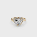 Load and play video in Gallery viewer, Yamya Heart Solitaire Diamond Womens Ring

