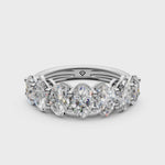 Load and play video in Gallery viewer, Eli Oval Diamond 7 stone Ladies Ring
