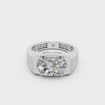 Load and play video in Gallery viewer, Alira Oval Solitaire Diamond Men Ring
