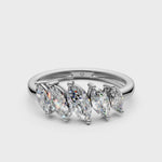 Load and play video in Gallery viewer, Tessa Marquise Diamond 5 Stone Ladies Ring
