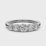 Load and play video in Gallery viewer, Soraya Round Diamond 5 Stone Ladies Ring
