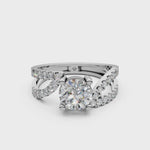 Load and play video in Gallery viewer, Reem Pear Solitaire Diamond Ladies Ring
