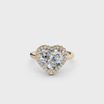 Load and play video in Gallery viewer, Yalra Heart Solitaire Diamond Womens Ring
