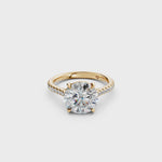 Load and play video in Gallery viewer, Zalra Round Solitaire Diamond Womens Ring
