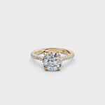 Load and play video in Gallery viewer, Zamya Round Solitaire Diamond Womens Ring
