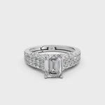Load and play video in Gallery viewer, Daisy Emerald Solitaire Diamond Ladies Ring
