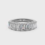 Load and play video in Gallery viewer, Vani Emerald Diamond 7 stone Ladies Ring
