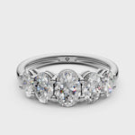Load and play video in Gallery viewer, Riva Oval Diamond 5 Stone Ladies Ring
