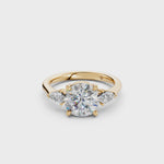 Load and play video in Gallery viewer, Miyra Round Solitaire Diamond Womens Ring
