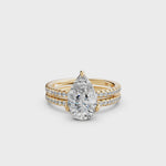 Load and play video in Gallery viewer, Vaara Pear Solitaire Diamond Womens Ring
