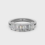 Load and play video in Gallery viewer, Sofia Emerald Diamond 5 Stone Ladies Ring

