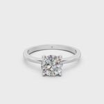 Load and play video in Gallery viewer, Evara Round Solitaire Diamond Womens Ring

