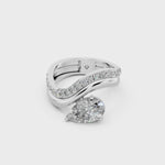 Load and play video in Gallery viewer, Iaira Oval Solitaire Diamond stud Earring
