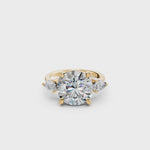 Load and play video in Gallery viewer, Miana Round Solitaire Diamond Womens Ring
