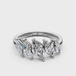 Load and play video in Gallery viewer, Aria Marquise Diamond 5 Stone Ladies Ring

