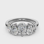 Load and play video in Gallery viewer, Nivana Pear Diamond 5 Stone Ladies Ring

