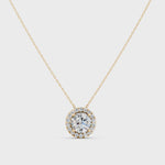Load and play video in Gallery viewer, Flash Round Solitaire Ladies Pendant
