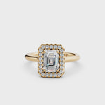 Load and play video in Gallery viewer, Yira Emerald Solitaire Diamond Womens Ring
