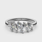 Load and play video in Gallery viewer, Sage Marquise Diamond 5 Stone Ladies Ring
