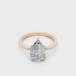 Load and play video in Gallery viewer, Erina Pear Solitaire Diamond Womens Ring
