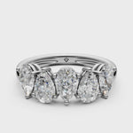 Load and play video in Gallery viewer, Molly Pear Diamond 5 Stone Ladies Ring
