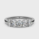 Load and play video in Gallery viewer, Autumn Oval Diamond 5 Stone Ladies Ring
