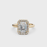 Load and play video in Gallery viewer, Yiana Emerald Solitaire Diamond Womens Ring
