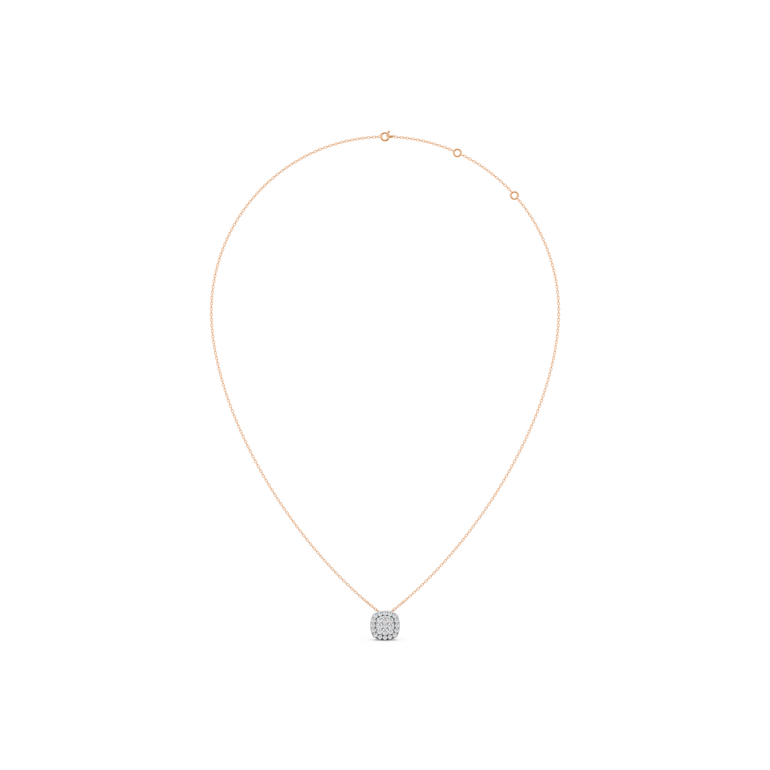 Sia Round Diamond Cluster Slider Ladies Pendant