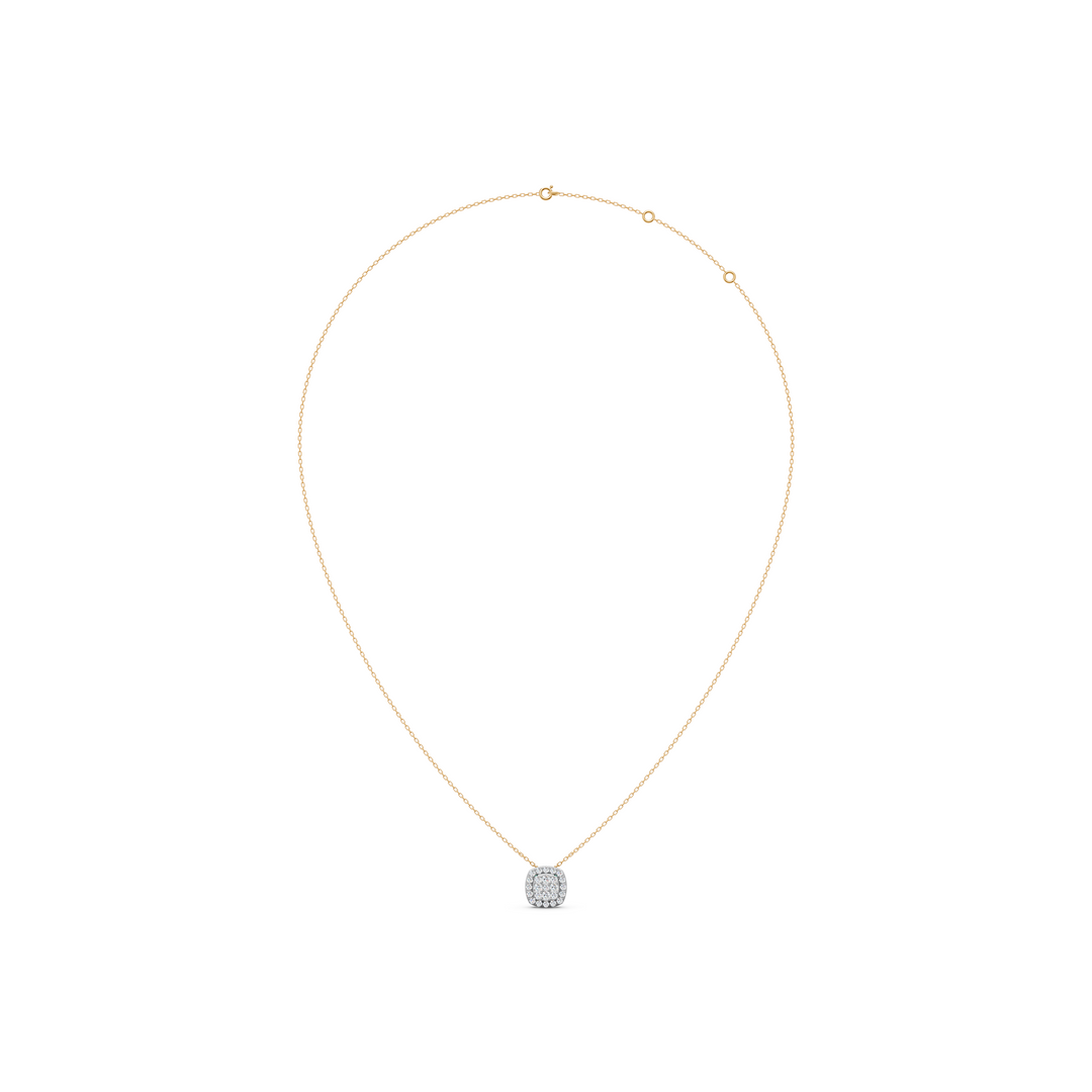 Sia Round Diamond Cluster Slider Ladies Pendant